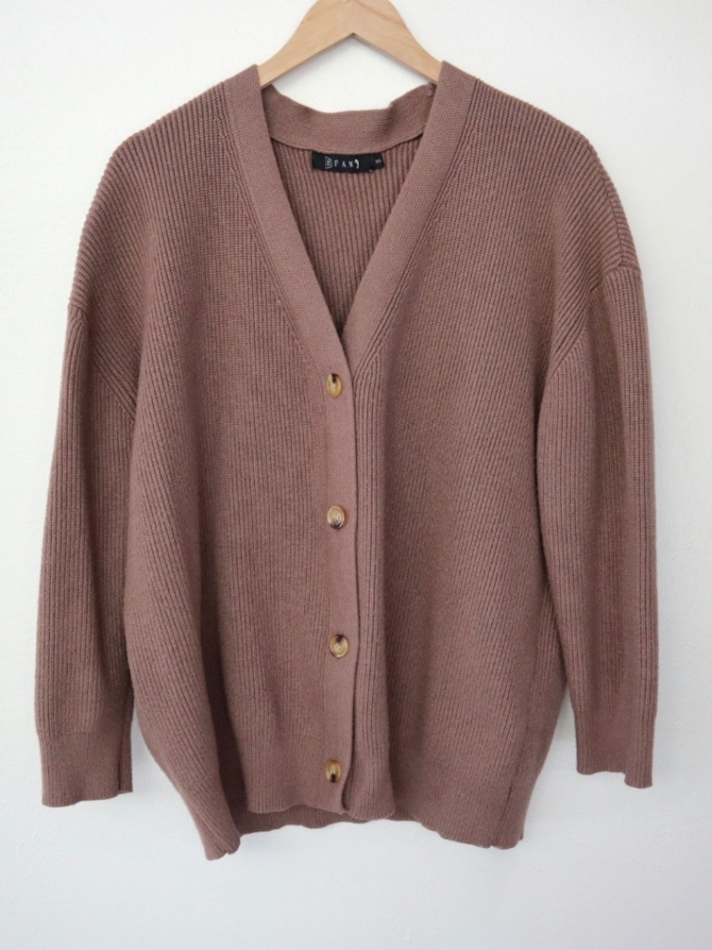 Light Brown Cardigan Sweater